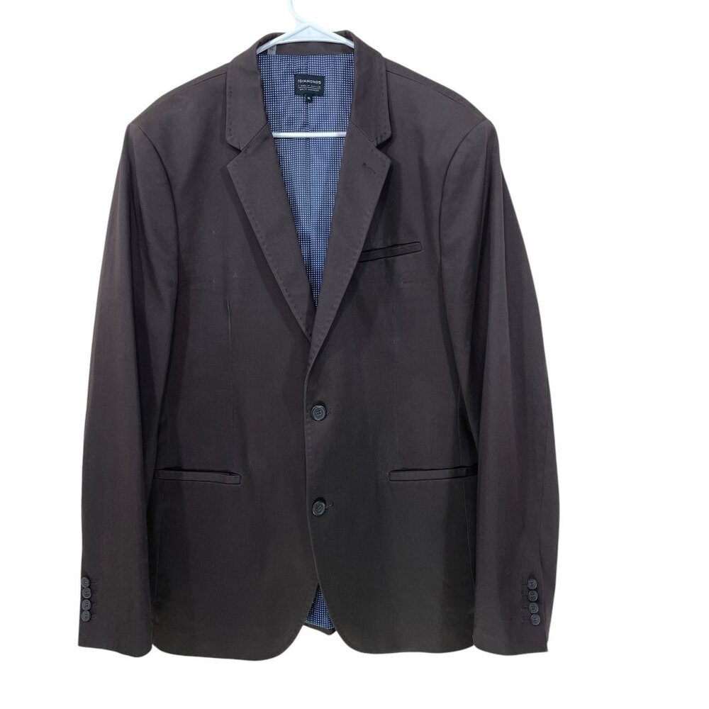 7DIAMONDS Giovan Battista Blazer Men's XL JKT-8037 Brown Cotton Sport‎ Coat